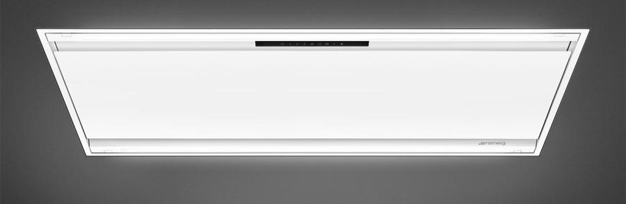 Campana blanco mate de techo o plafon 120 cm