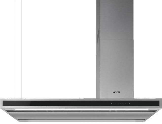 Campana de isla  inox-negra 120 cm