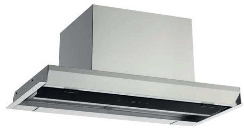 Campana integrada pared 90 cm
