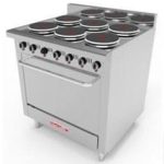 Estufa Electrica Industrial 6 zonas y horno