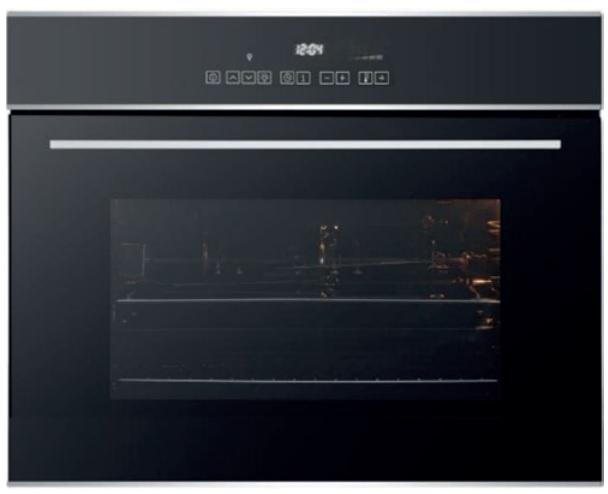 Horno Electrico 75 cm Cristal negro