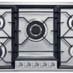 Parrilla 76 cm 5 zonas a gas