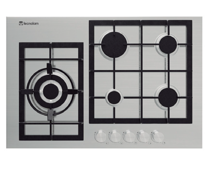 Parrilla 76 cm  5 zonas a gas