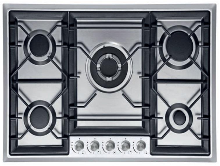 Parrilla 91cm 5 zonas a gas