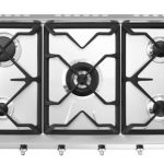 Parrilla de gas 5 quemadores 90 cm