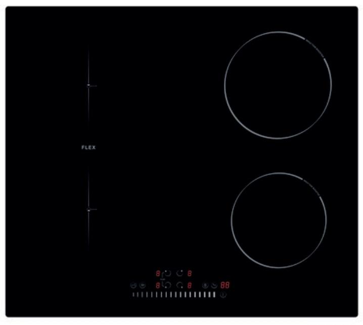 Parrilla de induccion 60 cm 4 zonas de coccion