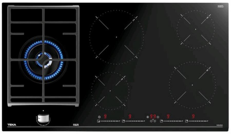 Parrilla vitroceramica de gas e induccion JZC 95314 ABB BK