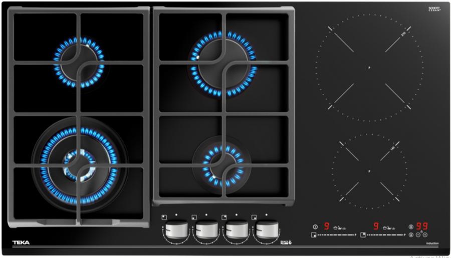 Parrilla vitroceramica de gas e induccion JZC 96342 BBB BK