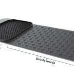 Tapete sanitizante para desinfectar y limpiar suelas de calzado