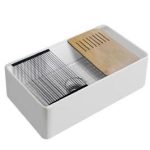 Paquete de Tarja dos tinas de Ceramica con faldon